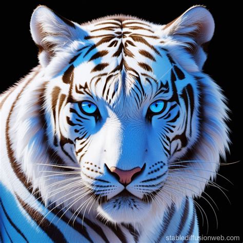 White Tiger Hybrid: Human-Animal Characteristics | Stable Diffusion Online