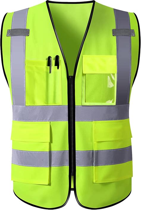 Buy SRsafety Reflective Safety Vest, High Visibility Mesh Yellow Vest ...