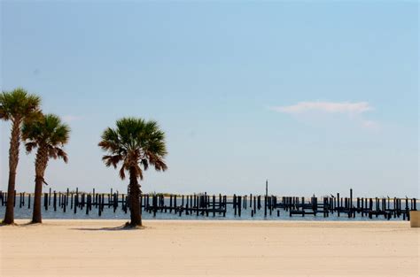 Gulf Front Beach in Mississippi