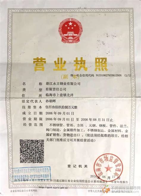 台州时亿塑业有限公司诚信档案