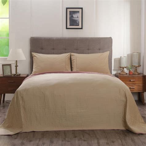 Buy MASPAR Pinch Line Vintage Brown Cotton King Dohar - 275x228 cm from ...