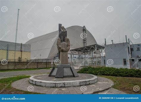 Monument Built at the Square Near Chernobyl Nuclear Power Plant Editorial Stock Photo - Image of ...
