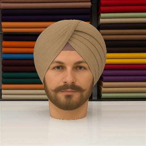 Khaki Dark (Punjab Police) Turban | Premium Quality | The Singh Store