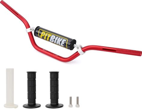 Buy Handlebar Motorcycle 78" 22MM Red Handle Bar Foam Pad Black Grips ...