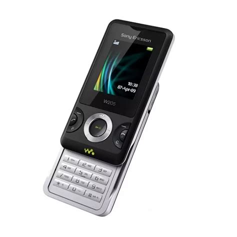 (Pre-Owned, Very Good) Sony Ericsson W205 Slider Walkman Phone (Black ...
