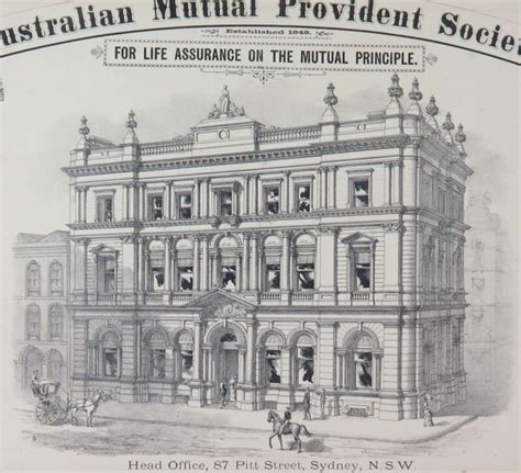 1880's Stunning Large Advertisement for AMP Australian Mutual Provident ...