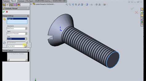SolidWorks Drawing Thread 的图像结果