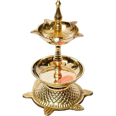 Buy Bhimonee Decor Pure Brass Kachua Deep, Deepak, Diya for Pooja ...