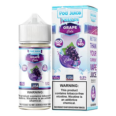 Pod Juice Freeze Grape Cola 3MG/100ML - Vapordom