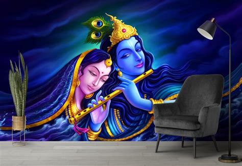 Buy Krishna Wallpaper for Wall Online India - Magic Decor