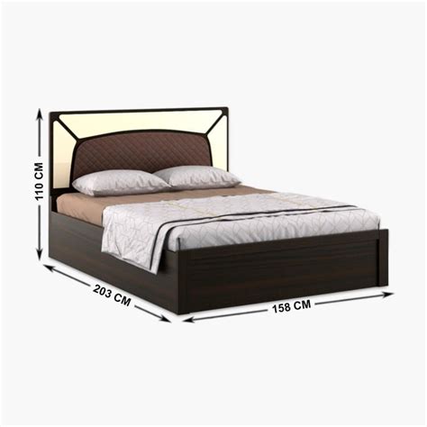 Buy Nexon Aura Queen Bed with Box Storage - Brown from Home Centre at ...