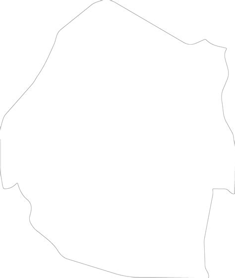 eSwatini outline map 38096267 Vector Art at Vecteezy
