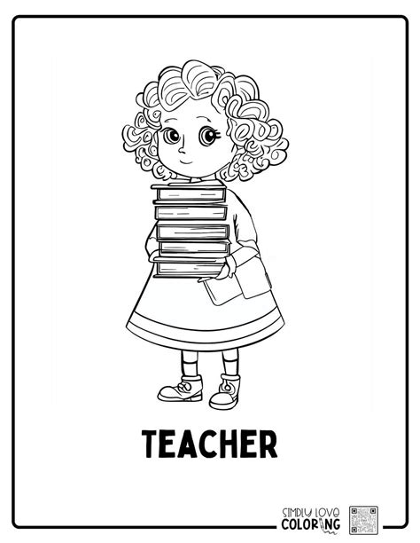 Teacher Coloring Pages (Free PDF Printables) - Simply Love Coloring