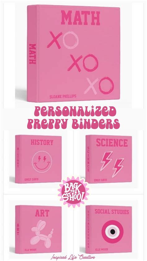 Personalized binder covers – Artofit