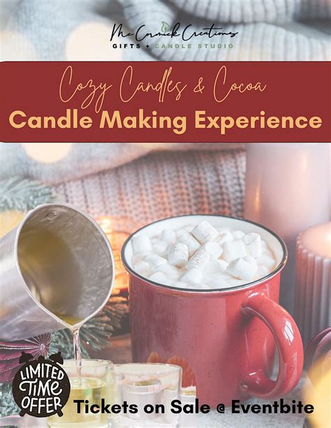 Cozy Candles & Cocoa: Candle Making Experience, McCormick Creations ...