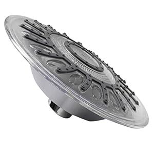 ANGELDEAL LED Colors 8'' Top Shower Head Chrome Finish Over-Head ...