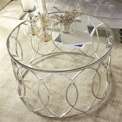 Stylish And Modern Round Silver Coffee Tables - Table Round Ideas