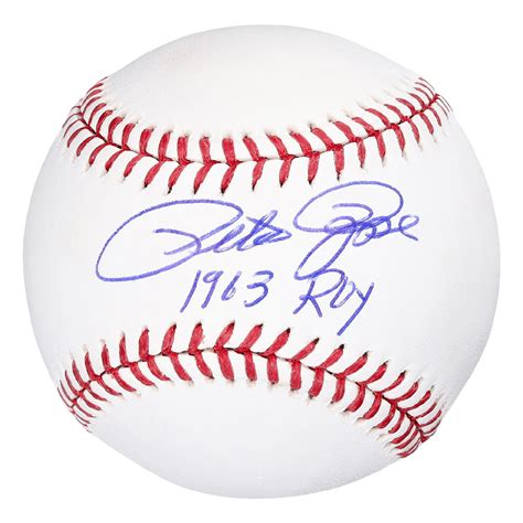 Pete Rose Autographed Baseball Memorabilia - RSA