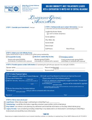 Fillable Online Join Our Community's Most Philanthropic Leaders Fax ...