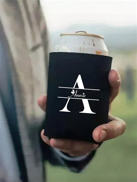 Personalized Leather Cup Sleeve Pop-Top Can Cup Cover Cup Sleeves For ...