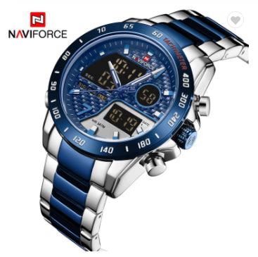 NAVIFORCE 9171 SBEBE Luxury Brand Men Watch Military Digital Sport ...