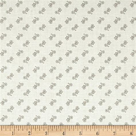 Riley Blake Designs Bee Backgrounds Bicycle Fabric by The Yard, Grey ...
