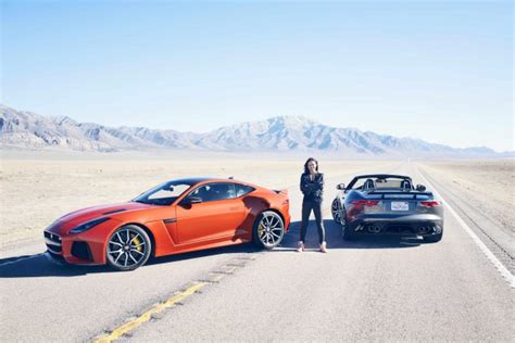 Michelle Rodriguez Hits Top Speed In Jaguar F-TYPE SVR