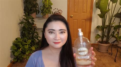 Dry skin essentials: L'Occitane Shower Oil Aesthetic Vector Art