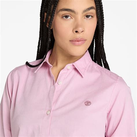 Timberland® Oxford Long-Sleeve Shirt for Women in Pink
