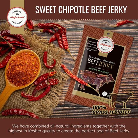 Aufschnitt Grass Fed Beef Jerky – Low Sodium, Certified Kosher – Halal ...
