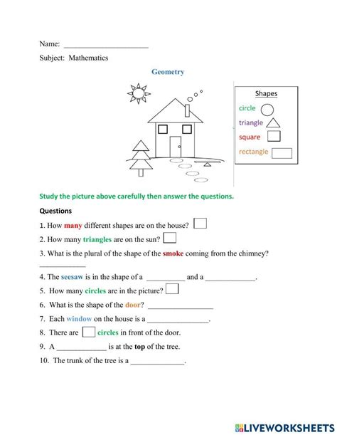 Shape Fact Worksheet 的图像结果