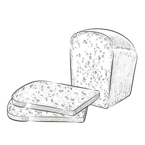 Vector sliced bread. the cut loaf of square toast bread for sandwich ...