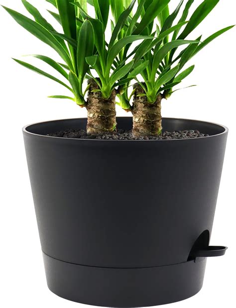Amazon.com: UOUZ 12 inch Large Self Watering Pots, Plastic Planters ...