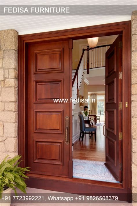 Jali Door Design 2156, Front Double Door Designs Indian Houses ...