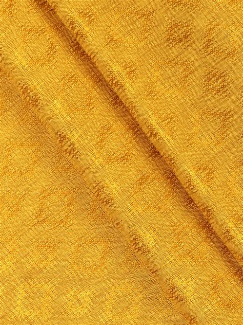 Ramraj Cotton Rich Self Design Shirt Fabric Yellow High Style