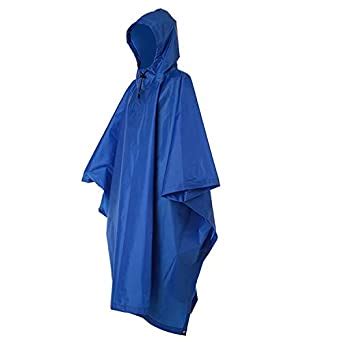 Waterproof Raincoat Rain Poncho Lightweight RipStop Hooded Picnic Mat ...