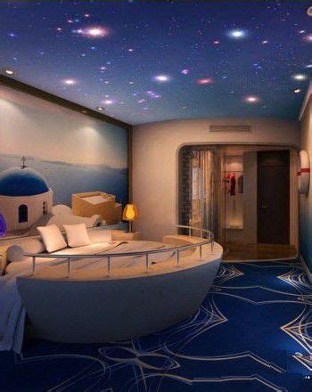 天空主题卧室设计 给你蓝天白云梦幻星空 - 卧室-上海装潢网