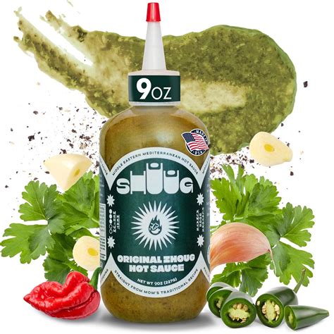Amazon.com : Mediterranean Green Hot Sauce 9oz (Zhoug) | Organic Hot ...