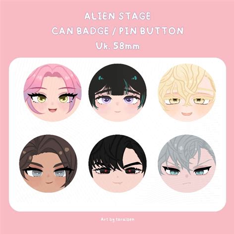 Jual Pin Button Alien Stage Fanmerch Uk 58mm / Alien Stage Can Badge ...