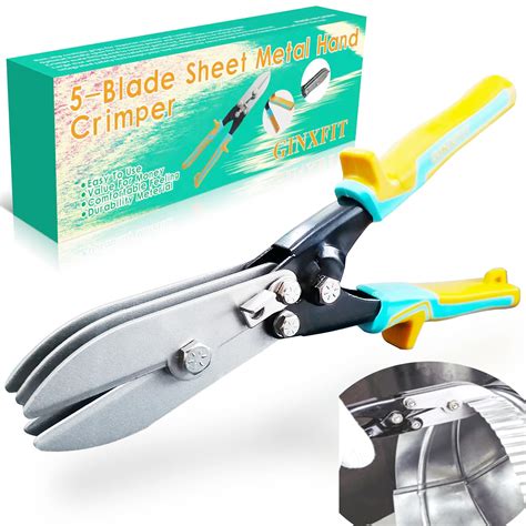 5 Blade Sheet Metal Hand Crimper Downspout Crimper For Venting ...