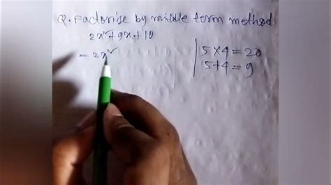 Image result for Middle Term Splitting Method Math