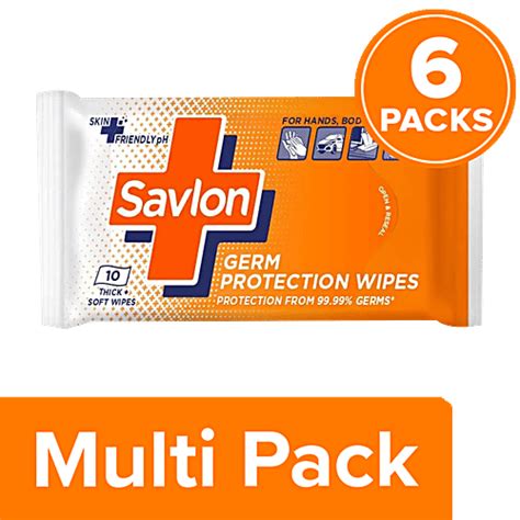 Buy Savlon Germ Protection Wipes - Multi-Purpose, Hands, Body ...