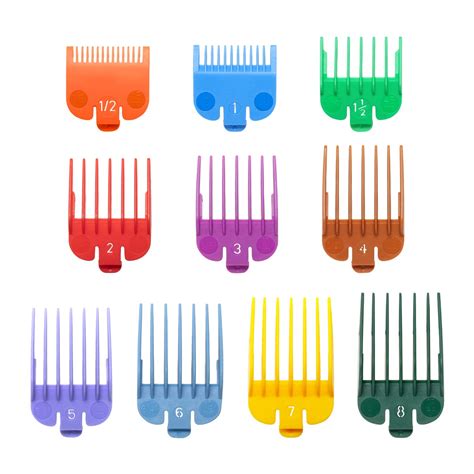 10 Professional Hair Clipper Guards Cutting Guides Fits for Most Wahl ...