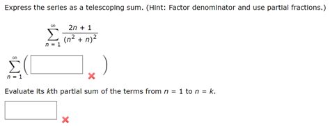 Image result for Partial Sum Telescoping Series Formula