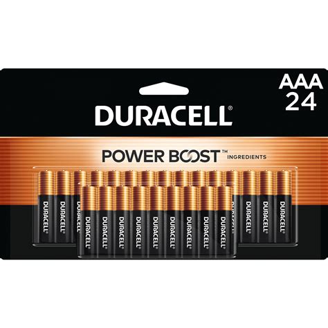 Duracell Coppertop AAA Battery with POWER BOOST™, 24 Pack Long-Lasting ...