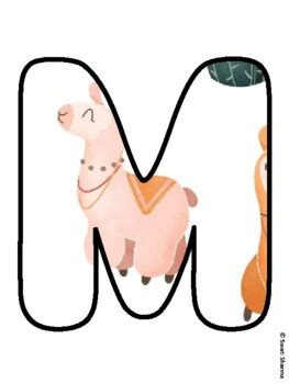 MATH RULES! Alpaca, Llama Bulletin Board Letters school resource by ...