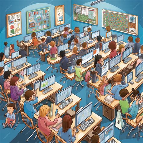 Computer Classroom Cartoon 的图像结果