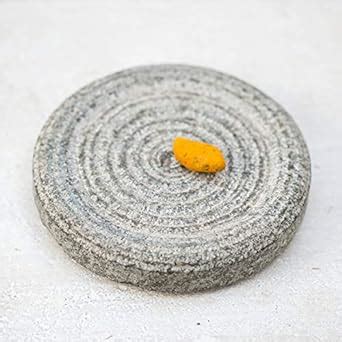 RARE OCEANS Turmeric Haldi Grinding Mortar Stone Small size (10 x 10 x ...