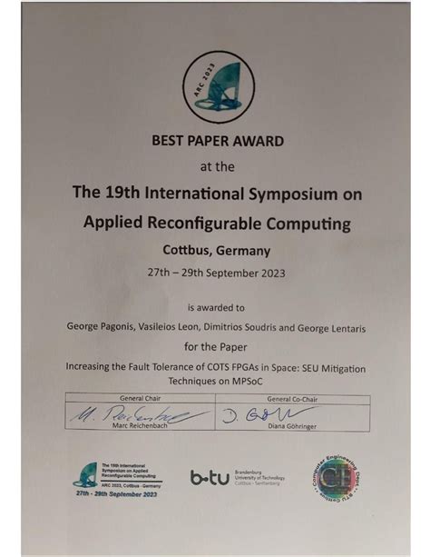 NTUA-ECE MicroLab received the Best Paper Award in the 19th ...