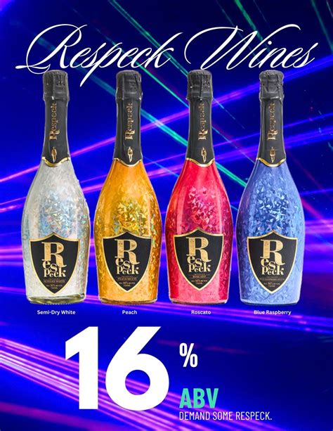 Respeck Wines: The Bold New 16% Moscato Wine! 🍷 Combining the classic Moscato flavors with a ...